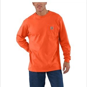 NWT Orange Men’s Carhartt Long Sleeve